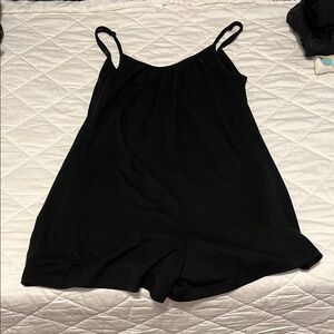 Black Sleeveless Romper